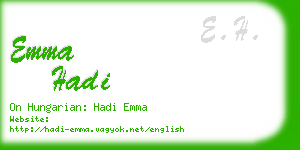 emma hadi business card